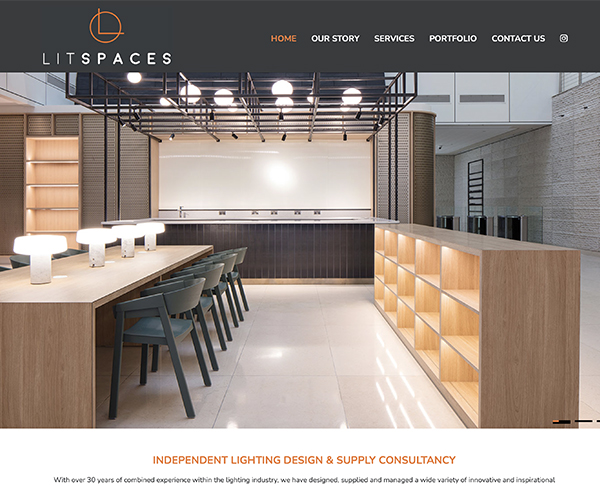 Lit Spaces  - Paperback Designs Website Portfolio