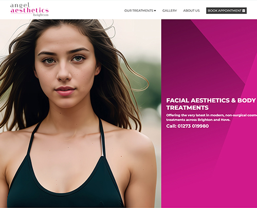 Aesthetic Treatments In Brighton - Paperback Designs Website Portfolio