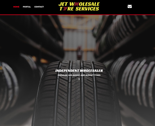 JET Wholesale Tyres Essex - Paperback Designs Website Portfolio