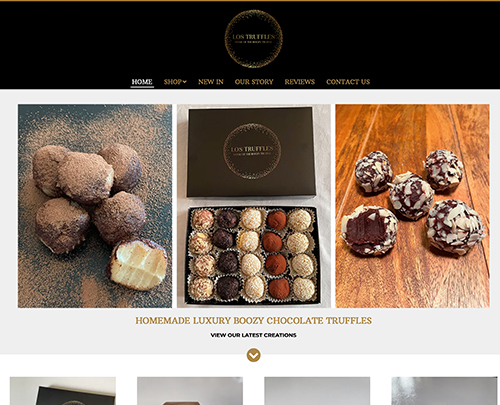 Los Truffles Paperback Designs Website Portfolio