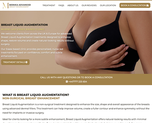 Advanced Breast Enhancement, Paperback Designs Website Portfolio