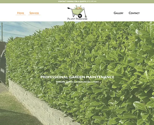 Gardening Services Essex - Paperback Designs Website Portfolio