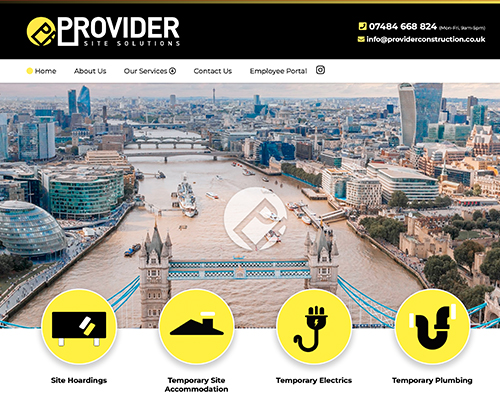 Provider Construction Essex - Paperback Designs Website Portfolio