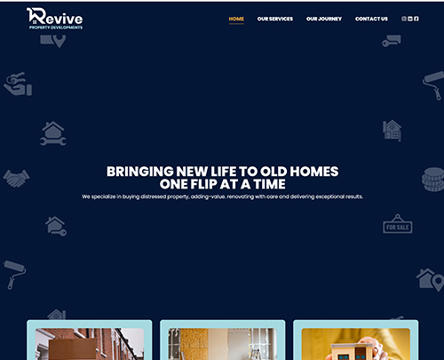 Revive Property Developments Essex - Paperback Designs Website Portfolio