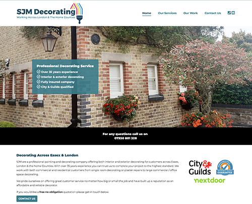 Decorating Servies In Essex - Paperback Designs Website Portfolio