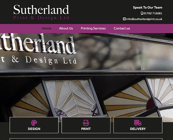 Sutherland Print - Paperback Designs Website Portfolio